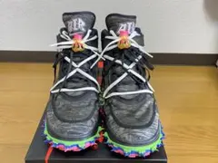 月末値下げ☆オフホワイト × ナイキ エアフォース1 ミッド 'ブラック'