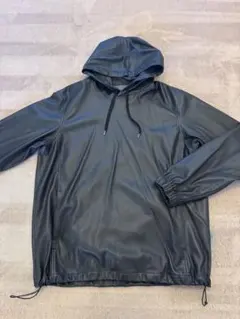SOPHNET フェイクレザーフーディ　XL