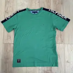 TOMMY HILFIGER 肩ロゴ Tシャツ アメカジ Lサイズ メンズ 半袖