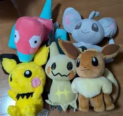 ポケモン めちゃもふぐっとほっこりいやされぬいぐるみ 5点セット