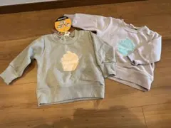 女の子裏起毛トレーナーセット(80cm)