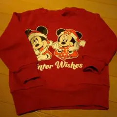 ディズニークリスマス裏起毛トレーナー☆90