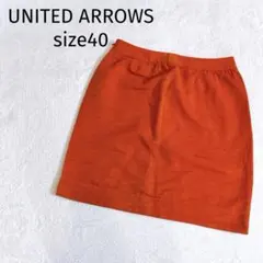 ユナイテッドアローズ ◆リブミニスカート レッド系 size40 Lのサムネイル