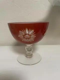コンポート 氷カップ 被せガラス 盃洗 大正ロマン - メルカリ