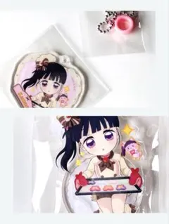 鬼滅の刃　バレンタイン　ホワイトデー　アクスタ　ストローチャーム 栗花落カナヲ