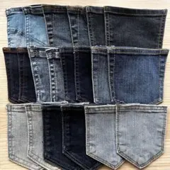 A8 デニムリメイク　ポケット　20枚