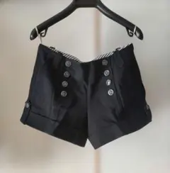 【美品】BURBERRY BLUE LABEL ブラックショートパンツ 36