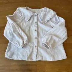 ZARA フリル襟 長袖シャツ 110cm