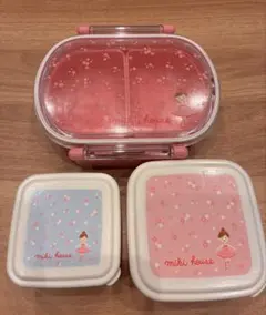 miki house 弁当箱 3点セット バレリーナ柄のサムネイル