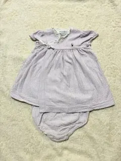 Ralph Lauren ベビーストライプセットアップ　6M