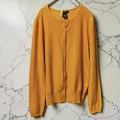 Eddie Bauer ニットカーディガン イエローマスタード S⁠ 羽織り