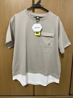 レディース　新品　LL 半袖Tシャツ LOGOS ベージュ ロゴス Tシャツのサムネイル