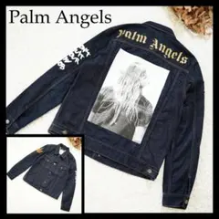 入手困難✨Y2K パームエンジェルス XL バックロゴ 黒デニムジャケット Palm Angels(パームエンジェルス) デニムジャケット(メンズ) - 海外