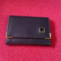 dunhill 黒 レザー 小銭入れ