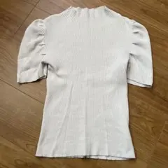 GRL リブ編みパフスリーブニット S 사이즈