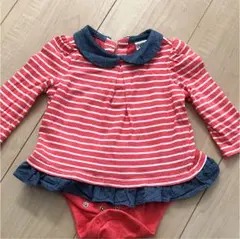 babygap  ボーダー ロンパース 3-6M