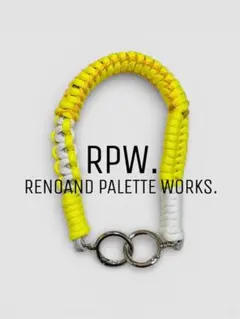 【133】パラコード　スマホストラップ ハンドストラップ イエロー 推し活