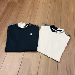 最新 ゼロハリ ワンピース ノースリーブ モックネック ネイビー ゴルフ