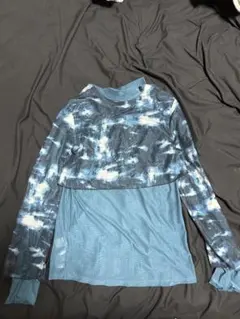 HARE タイダイ柄 メッシュレイヤードトップス