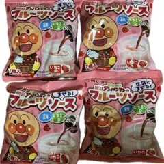 明治 アンパンマンのフルーツソース いちご 4袋セットのサムネイル