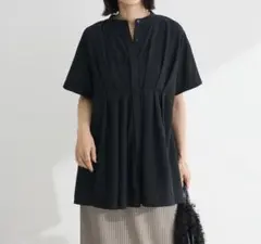 新品グリーンパークス　ウエストタックシャツチュニックのサムネイル