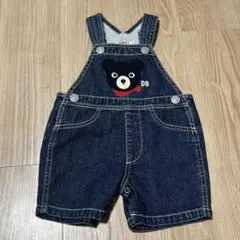 【美品】ミキハウス　DOUBLE B デニム　オーバーオール