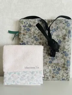 Afternoon Tea タオルハンカチとMEDERUポーチセット