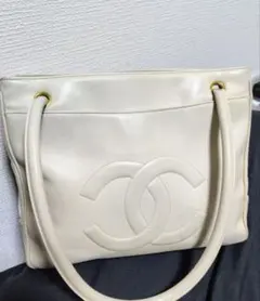 ♡CHANEL♡ココマーク♡ラムレザー トートバッグ アイボリー✨説明分必見✨のサムネイル