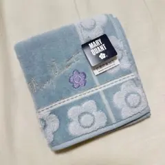 【新品】MARY QUANT タオルハンカチ ブルーのサムネイル