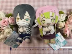 鬼滅の刃　伊黒小芭内　甘露寺蜜璃　ぽふっとぬいぐるみセット　新品タグ付き