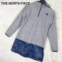 ノースフェイス ボア ワンピース S グレー キルティング レディース 秋冬