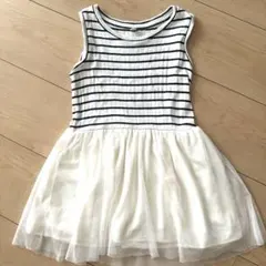 チュールボーダーワンピース⭐︎UNIQLO