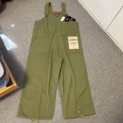 Dickies オーバーオール 100%コットン オリーブグリーン