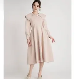 専用　美品　セルフォード　襟付き　ホールガーメント　ワンピースライトピンク　36