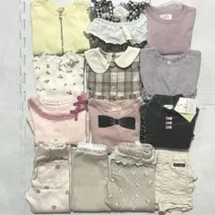 ベビー キッズ 女の子 まとめ売り セット 80 90 長袖 プティマイン