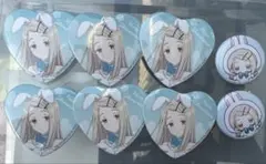 学マス　GIGO　篠澤 広　Lady Rabbit　ハート缶バッジ