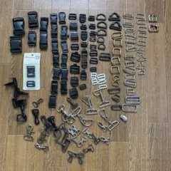 バックルセット 各種サイズ 黒 金 銀
