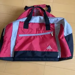 アディダス ボストンバック ハンドバック ショルダーバッグ レッド&グレー