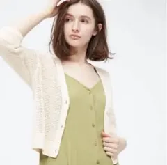ユニクロ　メッシュショートカーディガンのサムネイル