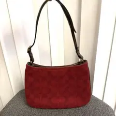 COACH コーチ ショルダー バッグ レッド