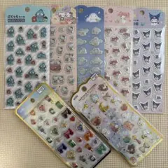 キャンドゥ セリア ダイソー サンリオ ぷくっとシール amifaカプセルシール