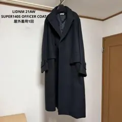 LIDNM Super140s OFFICER COAT CHARCOALのサムネイル