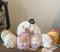 すみっコぐらし☆てのりぬいぐるみ、おでかけすみっコおばけハロウィンセット♡