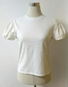 ZARA　パフスリーブTシャツ 半袖 S