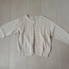 テータテート　透かし編みカーディガン サイズ95　プティマイン　アプレ