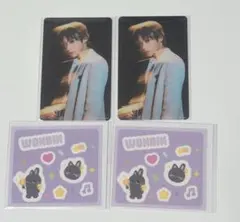 RIIZE オンラインくじ　デコステッカー　クリアカード セット ウォンビン