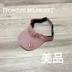 【美品✨】トミーヒルフィガー　レディース　ゴルフウェア　サンバイザー　レッドのサムネイル