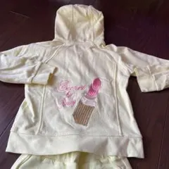 美品❤︎チビRady パーカーセットアップ　黄色　パンツ　上下セット