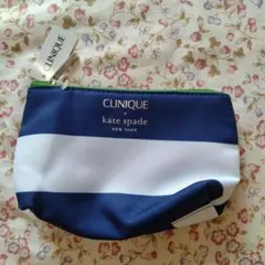 CLINIQUE × kate spade ポーチ ネイビー