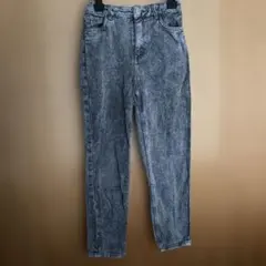 H&M 8-9才 135cm デニム ブラック グレー